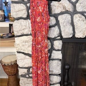 Floral Maxi Dress in Red by Les Serein MP
